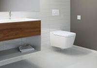 TECEflushpoint kann innerhalb von 1,70 m an beliebiger Stelle um den Spülkasten gesetzt werden. <br />Bild: TECE GmbH 