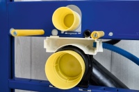 Geberit stellt dem SHK-Handwerk ab April 2022 eine Elektroanschlussdose für das WC bereit: die neue Elektro- und Kommunikationsanschlussdose, die in die Geberit Duofix und Geberit GIS Installationselemente für Geberit Sigma und Omega Unterputzspülkästen mit 12 cm integrierbar ist.