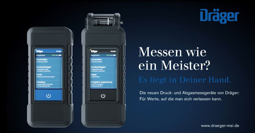 Die neuen Meister von Dräger für Abgas-, Druck- und...