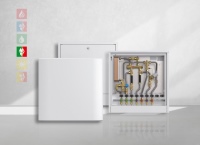 Die HomeBloC Wohnungsstation von PAW kombiniert die Bereitstellung von Brauch- und Heizungswarmwasser in einem kompakten Gehäuse.<br />Bild: PAW GmbH <br />