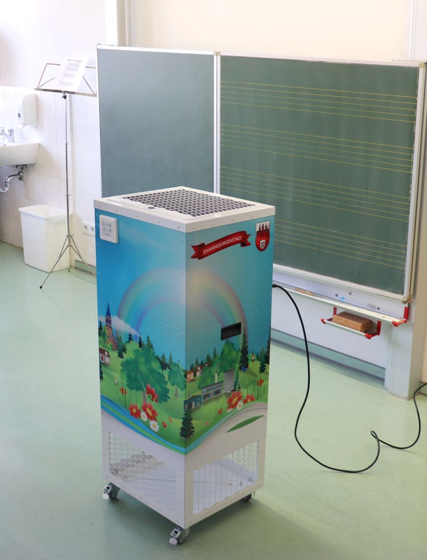 Folierter AIR-fix in der Grundschule.Bilder: Eisenwerk...