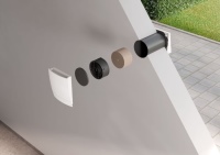 Der neue dezentrale x-well D13 Pendellüfter lässt sich mit Bluetooth-Technologie besonders einfach planen und installieren. Durch das geringe Einbaumaß von 20 cm ist x-well D13 insbesondere auch für das Fertighaussegment gut geeignet. Für die praxisgerechte Installation bei Neubau oder Renovierung stehen verschiedene Varianten zur Verfügung. <br />Bilder: Kermi GmbH