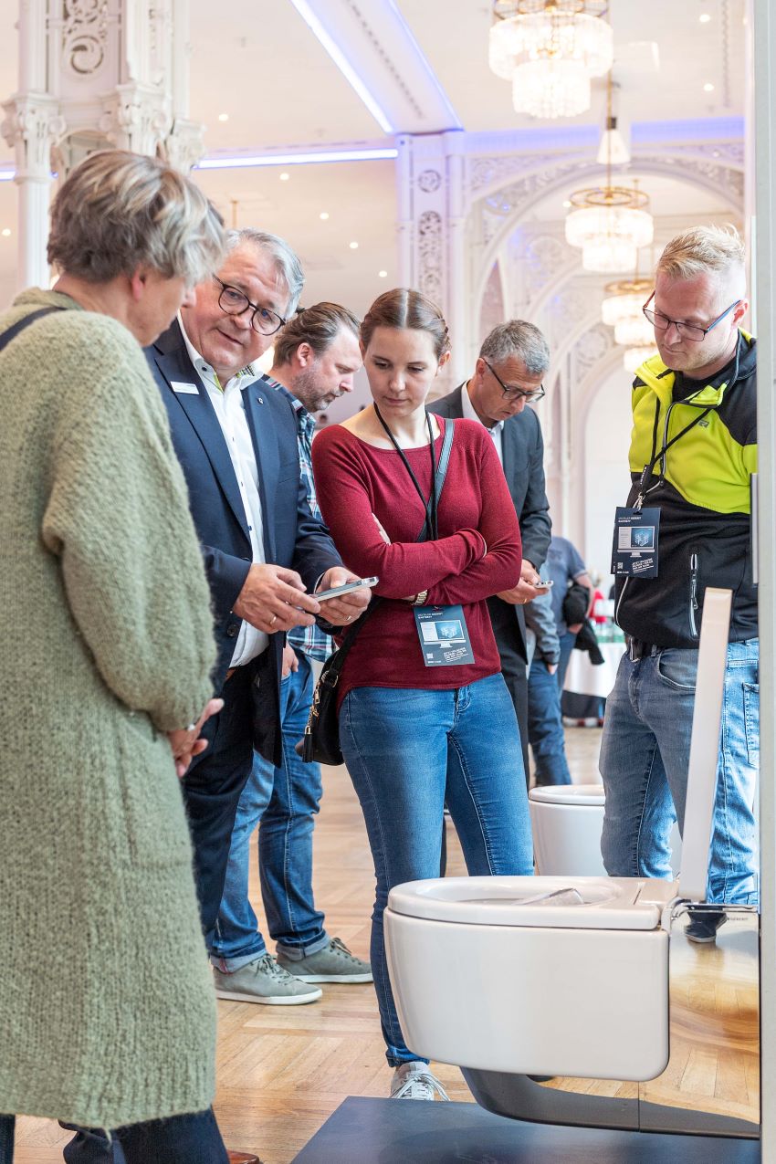Die zahlreichen Besucher des Geberit BauTreffs haben...