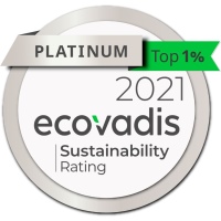 Geberit erhält zum zweiten Mal in Folge das Platin-Siegel von EcoVadis im Nachhaltigkeitsranking.<br />Bild: <a href=" https://www.geberit.de/home/" target="_blank">Geberit</a>/EcoVadis<br />