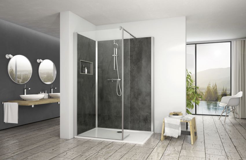 Roth Vinata Style ist als Walk-In Komplettdusche mit...