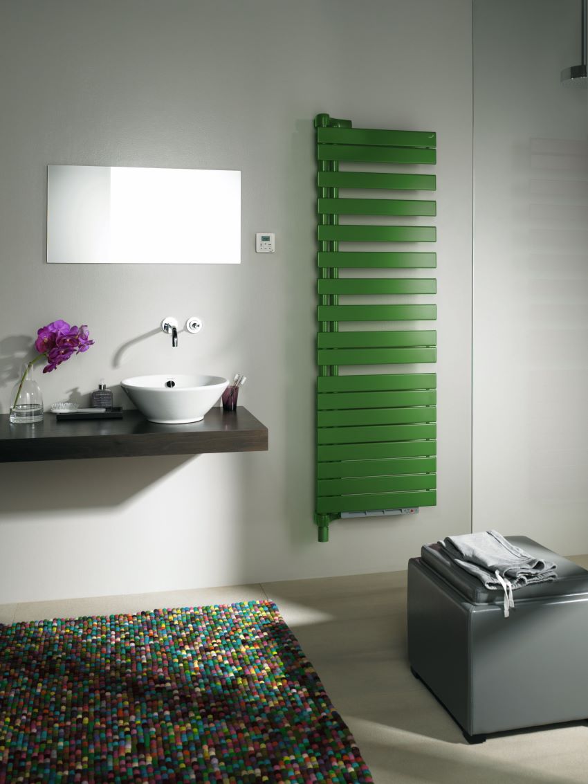 Der Design-Heizkörper Zehnder Roda Twist Spa Air in...