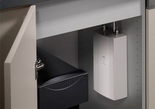 Der elektronische AEG Durchlauferhitzer DDLE Kompakt...