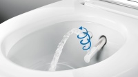 Die Geberit AquaClean Dusch-WCs reinigen den Intimbereich sanft und gründlich mit reinem Wasser. 