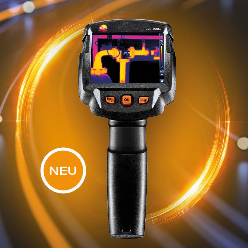 Die Wärmebildkamera testo 868s: sieht und entdeckt...