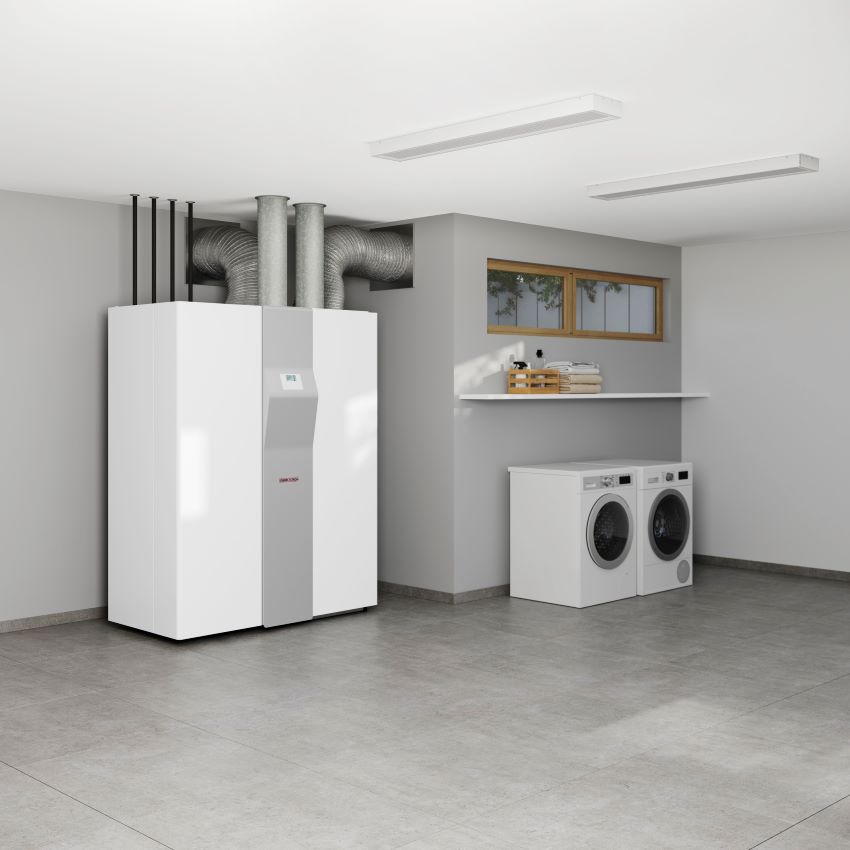 Das Lüftungsintegralgerät LWZ CS von Stiebel Eltron...