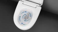 Mit Geberit TurboFlush ist eine leise, saubere und gründliche Ausspülung des Dusch-WCs garantiert.