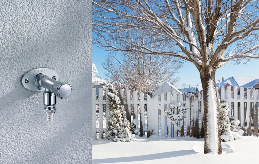 Praktisch bei Minusgraden: Die frostsichere Außenwandarmatur...