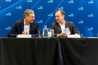Dr. Wolf Merkel (l.), Prof. Dr. Gerald Linke (r.) <br />Bild: DVGW/Koroll 