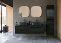 Wohnlich gestaltetes Badezimmer mit der Duravit Zencha.......