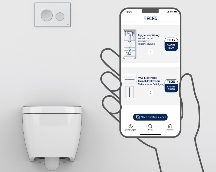 Intuitiv und einfach in der Handhabung: Die TECEsmartcontrol...