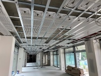 Alle 13 Geschosse sind mit der <br />Deckenheizung und -kühlung <br />Uponor Thermatop M ausgestattet. 