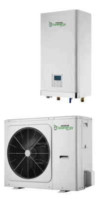 Luft/Wasser-Wärmepumpe zum Heizen und Kühlen für Leistungen bis 30 kW