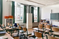 Um den Schülern und Lehrern in der Aachener Grundschule Düppelstraße eine gesunde Lernatmosphäre zu bieten, wurden in allen 25 Klassenzimmern moderne Lüftungsgeräte des Herstellers Airflow installiert.<br />Bilder: Airflow