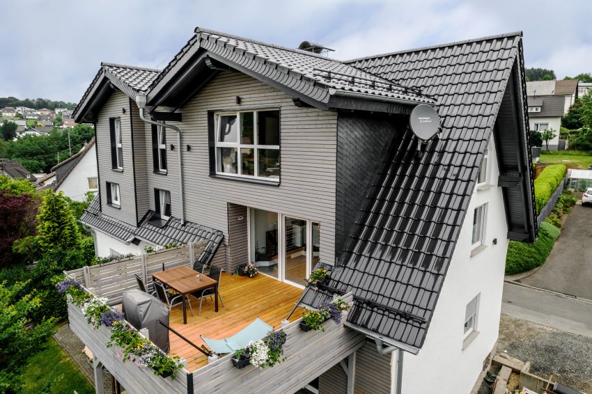 Mit der Erweiterung entstand quasi ein Haus auf dem...