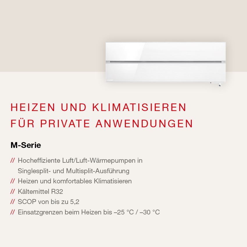 Luft/Luft-Wärmepumpe M-SerieBilder:<b> <a href="...