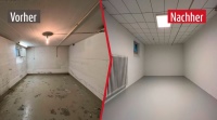 Hochwertige Kellernutzung, statt feuchte Wände und undichter Boden<br />Bild: ISOTEC