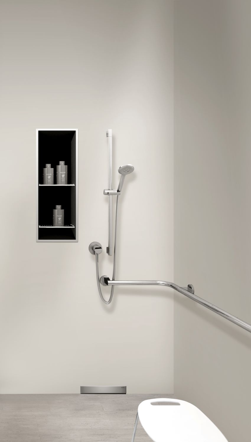 Konsequent barrierefrei und hygienisch vorteilhaft:...