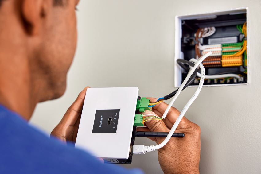 Das Geberit Gateway ist das Bindeglied zwischen Geberit...