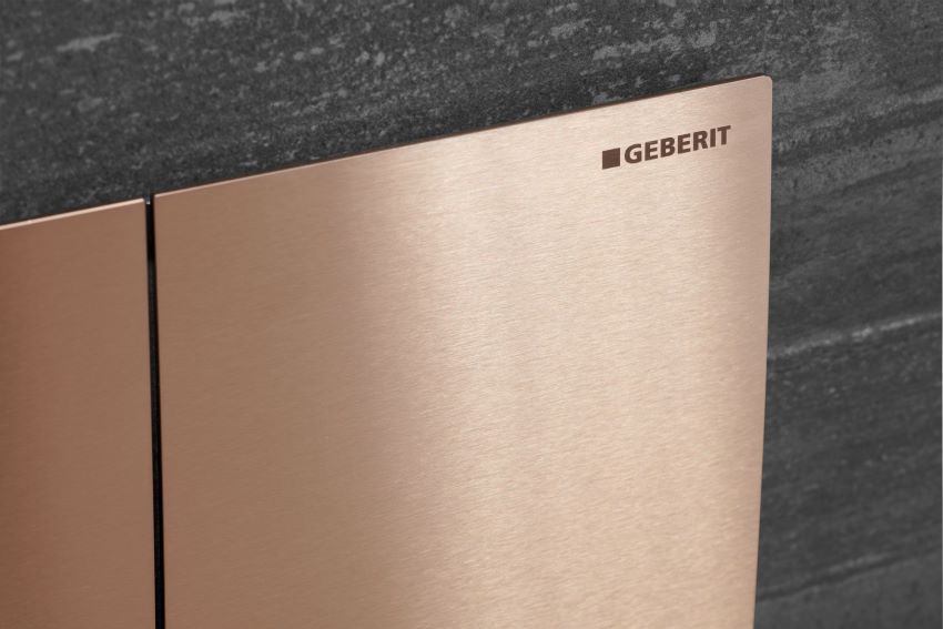 Geberit Sigma70 PVD-beschichtet in Rotgold.