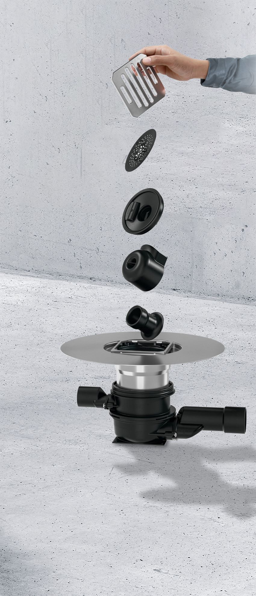 Geberit Varino ist ein modulares System mit untereinander...
