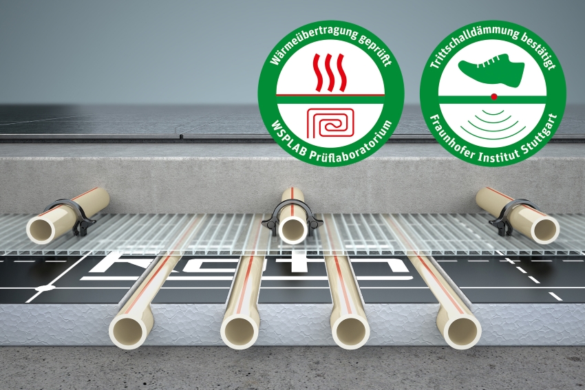 Die Dämm-Eigenschaften des Roth Floorfix-Systempakets...