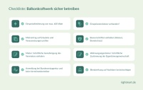 Checkliste: Balkonkraftwerk sicher betreibenBild:.......