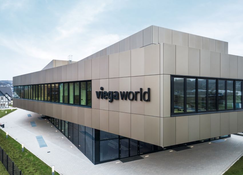 Der Neubau der „Viega World“ ist nicht zuletzt durch...