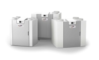 Schütz Energy Systems führt neue strömungsoptimierte Lüftungsgeräte bis 600 m<sup>3</sup>/h für das Komplettsystem Airconomy ein. Die kompakte Bauweise und Ausführungsvielfalt bieten Planungsflexibilität für Wohn- und Nichtwohngebäude. 