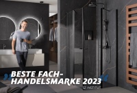HSK Duschkabinenbau überzeugte auf ganzer Linie und wurde als Deutschlands „Beste Fachhandelsmarke 2023“ in der Kategorie Bad- und Sanitärausstattung ausgezeichnet.<br />Bild: HSK Duschkabinenbau KG