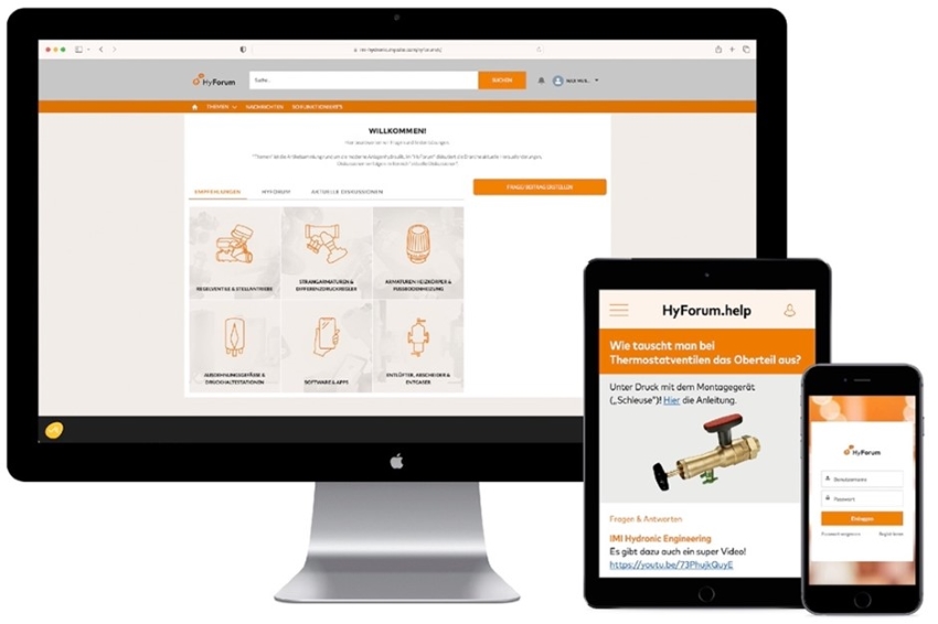 Das neue Infoportal „HyForum.help“ von IMI Hydronic...