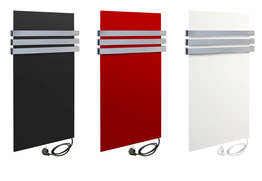 Den Elektro-Designheizkörper ICON gibt es in den Farben...