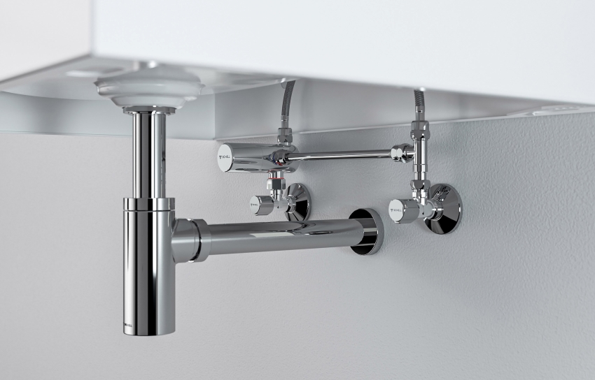 Das baulich optimierte Eckventil-Thermostat von Schell...