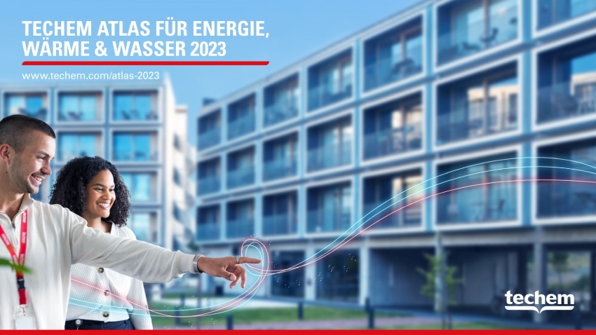 Der Techem Atlas für Energie, Wärme & Wasser 2023 gibt...