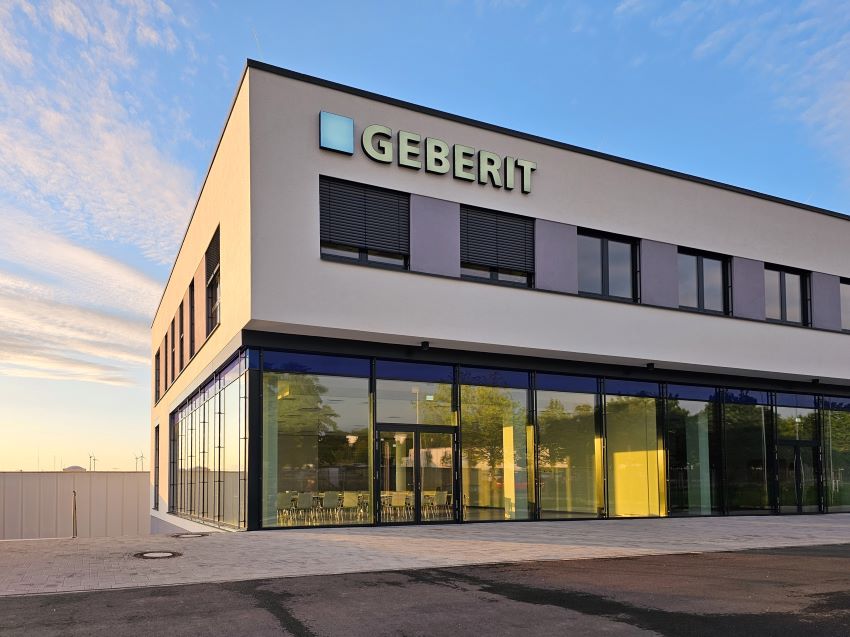 Der Geberit Standort im sächsischen St. Egidien (Lichtenstein)...