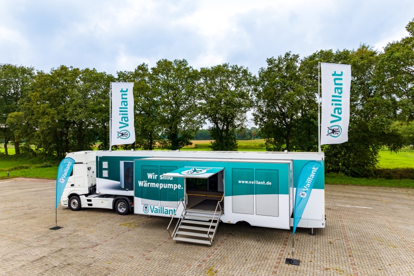Wärmepumpen-Technik erleben im Vaillant Info-Truck....