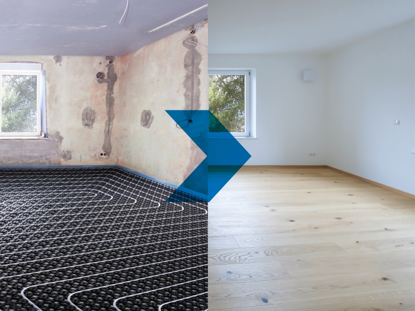 Modernisierung im Altbau mit den Systemen von Uponor....