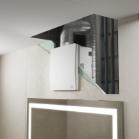 Das Abluftgerät Taris lässt sich entweder als Unterputz- oder als Aufputzvariante montieren. Die dezente Unterputzvariante ist besonders für die Decken- und Wandinstallation von Vorteil, auch ein Zweitraumanschluss ist erhältlich.<br />Bilder: inVENTer GmbH