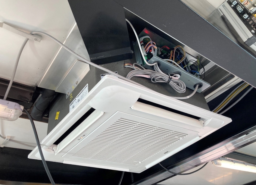 Über 28 Deckenkassetten KWD EC wird Kühle und Wärme...