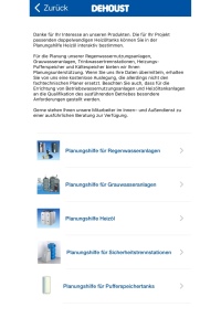 Auch für die Planung der verschiedenen Anlagen bietet die App eine Unterstützung. Auf Grundlage der übermittelten Daten erhalten Anfragende eine kostenlose Auslegung, die anschließend durch einen fachtechnischen Planer abgestimmt wird. <br />Bilder: DEHOUST