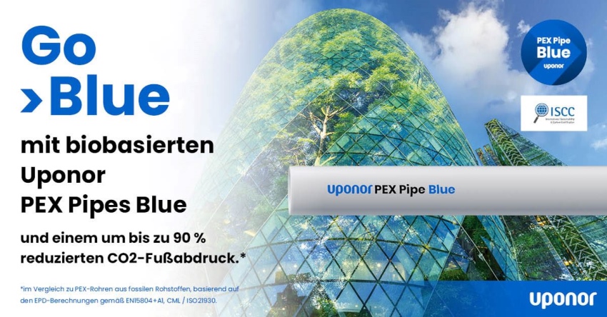 Die weltweit ersten biobasierten PEX-Rohre (mit ISCC-Zertifizierung,...