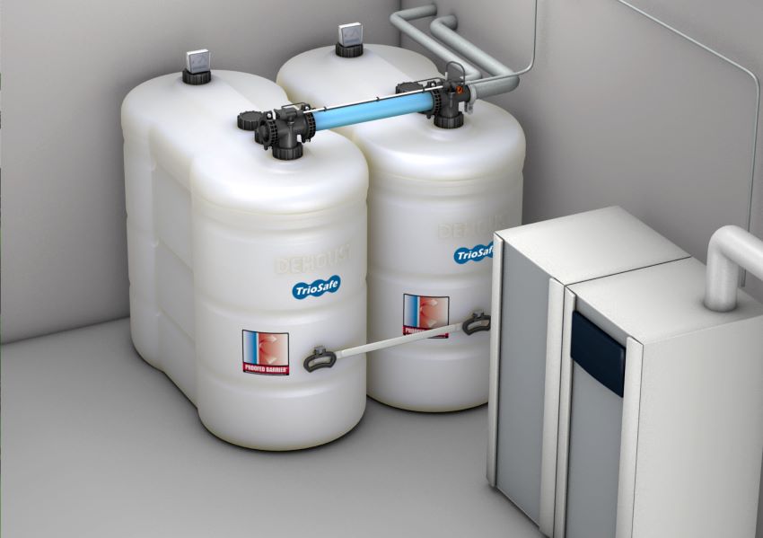 Moderne Kunststofftanks sind doppelwandig und damit...