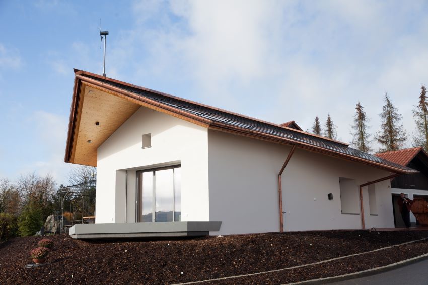 Das Ziegel-innovativ-Haus, kurz ZiHaus, im fränkischen...