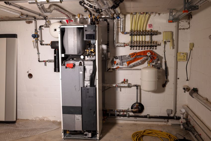 Die Luft/Wasser-Wärmepumpe hat einen integrierten Warmwasserspeicher.Bilder:...