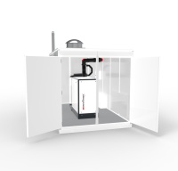 neoTower inside: Mit dem Energiecontainer von RMB/ENERGIE kommt eine maßgeschneiderte Wärme- und Strom-Versorgung anschlussfertig aufs Grundstück.<br />Bild: RMB/ENERGIE <br />