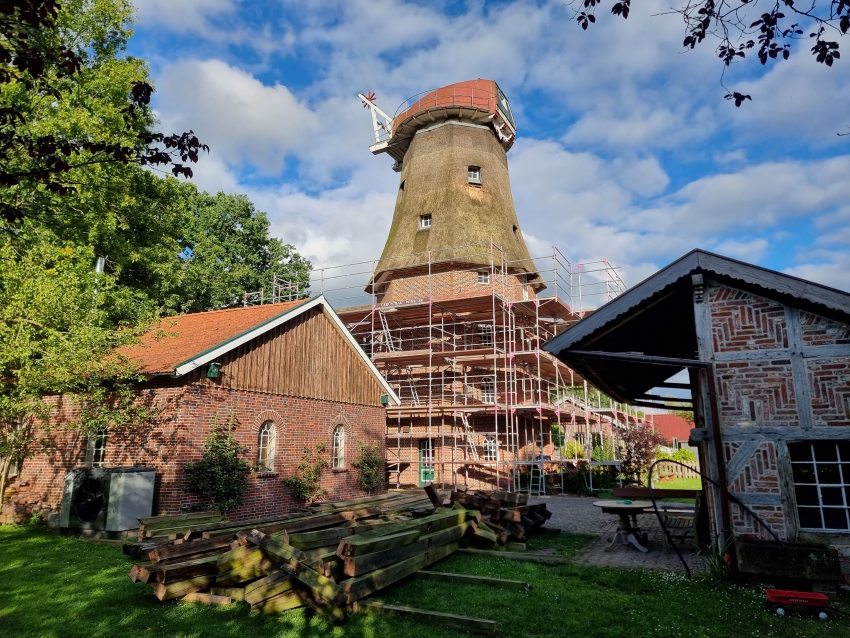 Die 1876 erbaute Hollweger Mühle wurde als ein „die...
